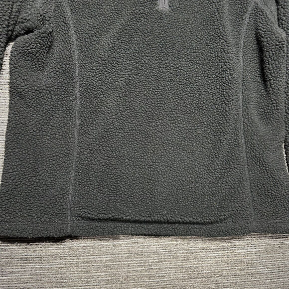Lands' End Jacket Women's M Black Fleece 1/4 Zip - Picture 4 of 12